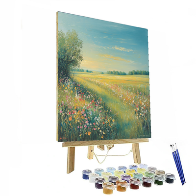 John Constable Inspired Tranquil Meadows  Paint By Numbers Art