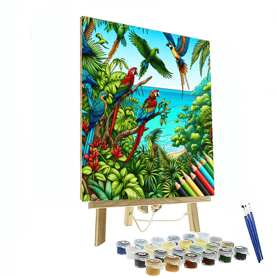 Tropical Harmony Paint By Numbers Art