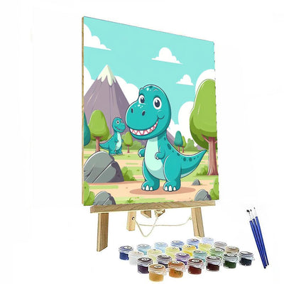 Ancient Dinosaur Park Paint By Numbers