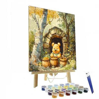 Winnie The Pooh's Honey Hideout - Disney Inspired Paint By Numbers Art