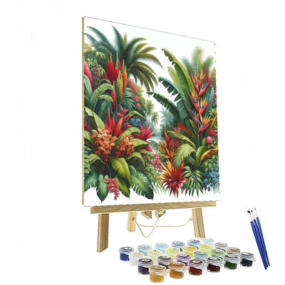 Tropical Bloom Fusion Painting Number Kit