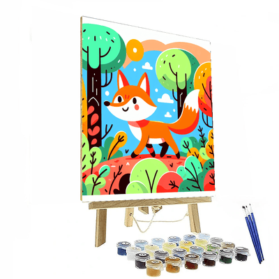 Fluffy Fox Adventure Paint By Color