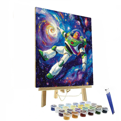 Toy Story Galactic Adventure With Buzz Lightyear - Disney Inspired Paint By Number