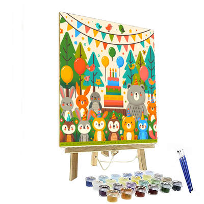 Forest Friends Celebration Numbered Painting Kits