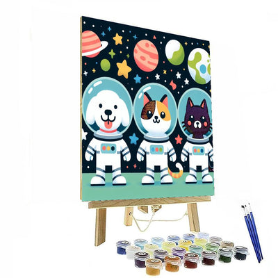 Space Animals Exploration Paint By Numbers