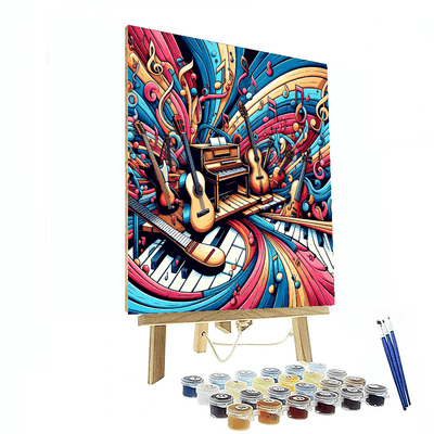 Enlightening Music Vibes Painting By Numbers Kit