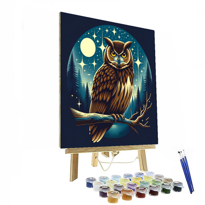 Owl Wisdom Paint By Numbers Art