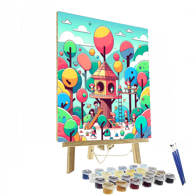 Explorer's Treehouse Painting By Numbers Kit