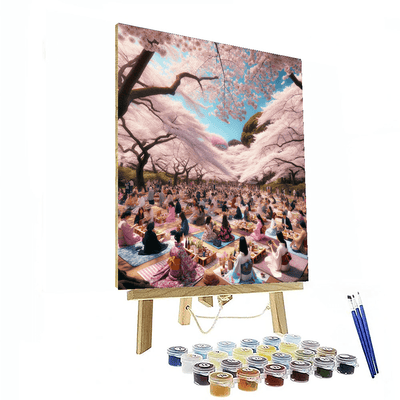 International Cherry Blossom Festival Painting Number Kit