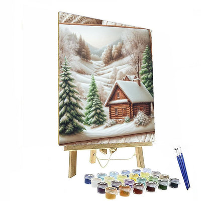 Rustic Winter Charm Numbered Painting Kits