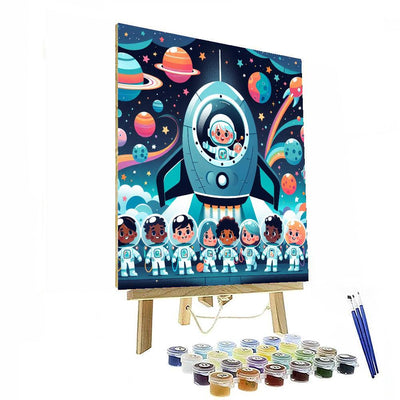 Space Journey DIY Paint By Numbers