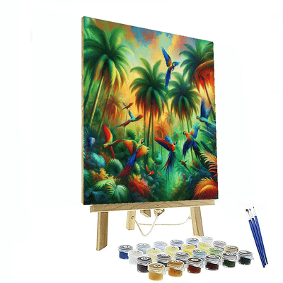 Tropical Paradise Reverie Number Painting