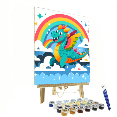 Rainbow Dragon Painting Number Kit