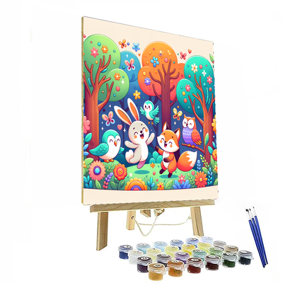 Enchanting Forest Friends Paint By Color