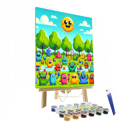 Friendly Monsters Playtime Paint By Color