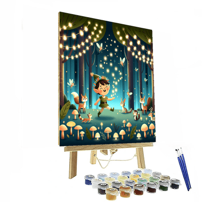 Woodland Elf's Journey Painting Number Kit