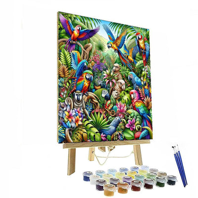 Whimsical Jungle Retreat Numbered Painting Kits
