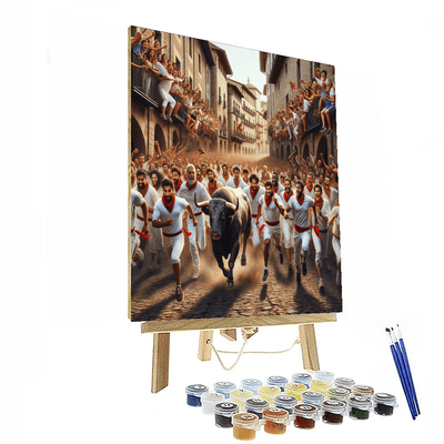 Running Of The Bulls - Spain Paint By Numbers Kits