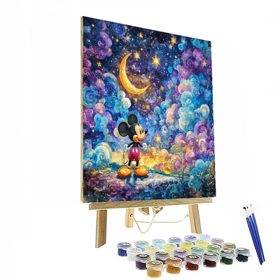 Mickey Mouse Magical Dreamscape - Disney Inspired Painting By Numbers Kit