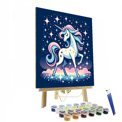 Dreamy Space Unicorn Paint By Color