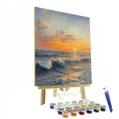 J.M.W. Turner Inspired Twilight Over The Sea  Paint By Numbers Kits