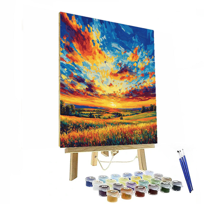 Vincent Van Gogh Inspired Summer Sunsets  Paint By Color