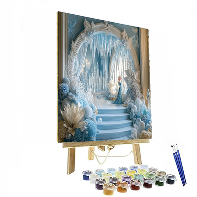 Elsa's Ice Palace Fantasy - Disney Inspired Numbered Painting Kits