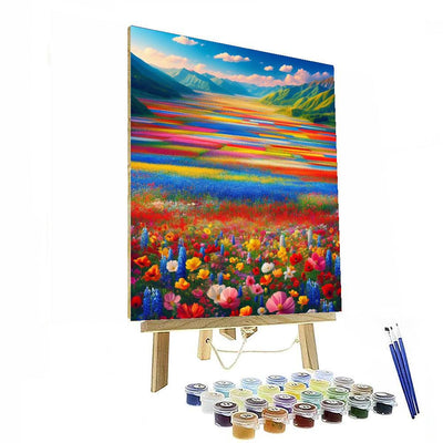 Vibrant Wildflower Festival Paint By Numbers Art