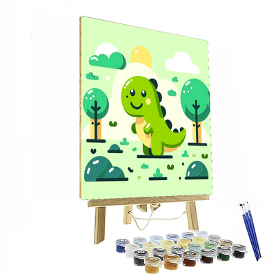 Charming Dino Discovery DIY Paint By Numbers