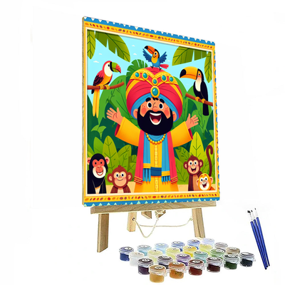 Cheerful Jungle Explorer Paint By Numbers Kits