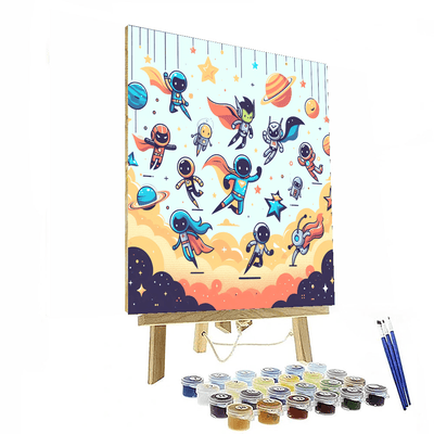 Galaxy Heroes Adventure Painting By Numbers Kit