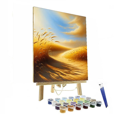 Sun-kissed Wheat Fields Painting By Numbers Kit