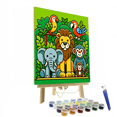 Jungle Explorers Adventure DIY Paint By Numbers