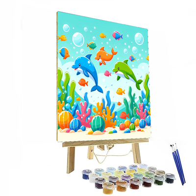 Joyful Ocean Life Paint By Numbers Kits