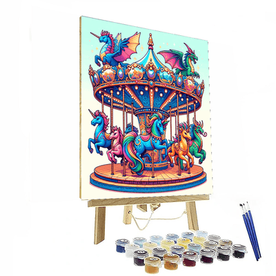 Royal Carousel Ride Painting By Numbers Kit