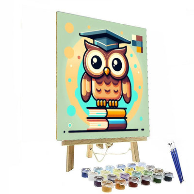 Wise Owl Scholar Paint By Color