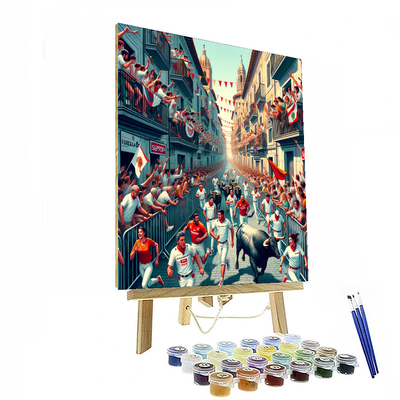 San Fermín Festival - Pamplona Paint By Numbers Art