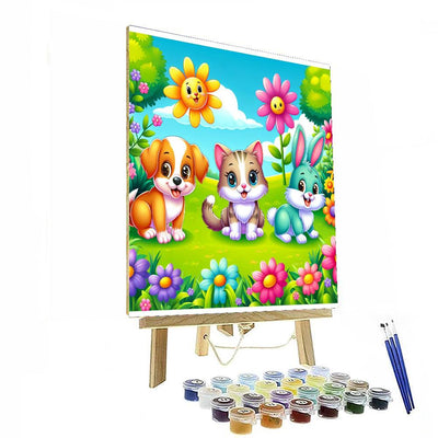 Cute Animal Adventure Paint By Number