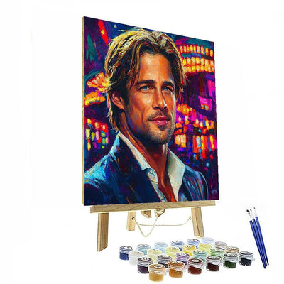 Brad Pitt: Navigating Oceans Of Charm Numbered Painting Kits