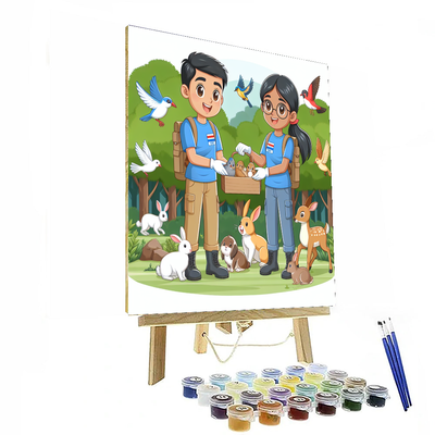 Wildlife Rescue Rangers Painting Number Kit