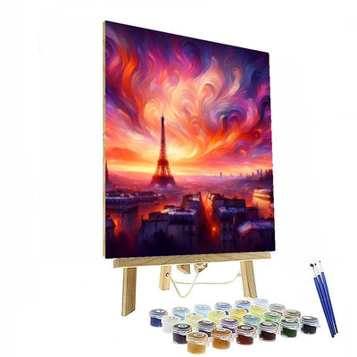 Twilight In Paris Number Painting