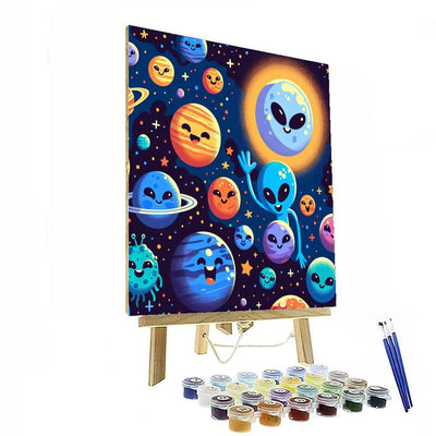 Galactic Galaxy Adventure Painting Number Kit