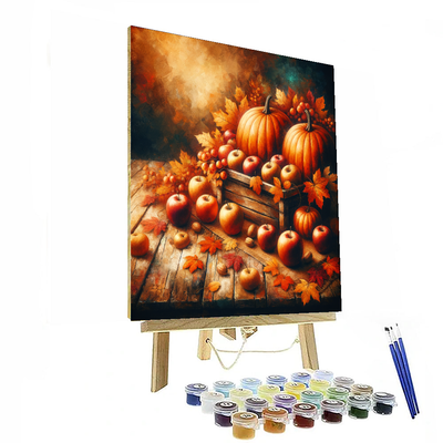 Autumn Harvest Feast Painting Number Kit