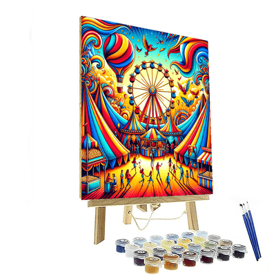 Vibrant Carnival Delight Painting Number Kit