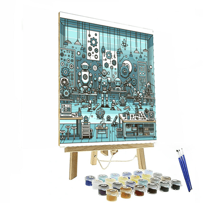 Inventive Robot Assembly Painting Number Kit