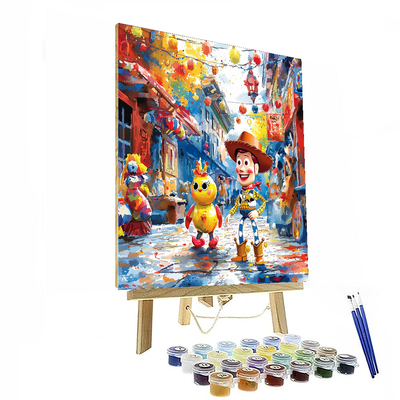 Forky And Woody's Fun Adventure - Disney Inspired Paint By Numbers Kits