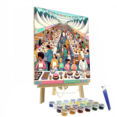 The Great British Bake Off - England Painting By Numbers Kit