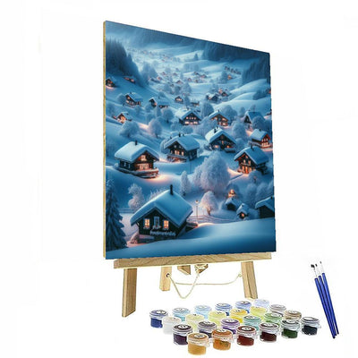 Winter Village Serenity Numbered Painting Kits