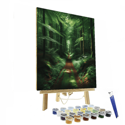 Secluded Forest Path Paint By Numbers