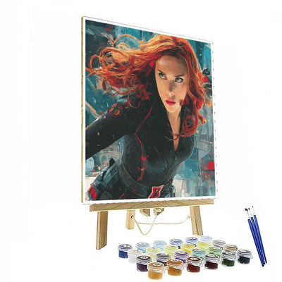Scarlett Johansson: Unmasking The Enigmatic Black Widow Painting By Numbers Kit